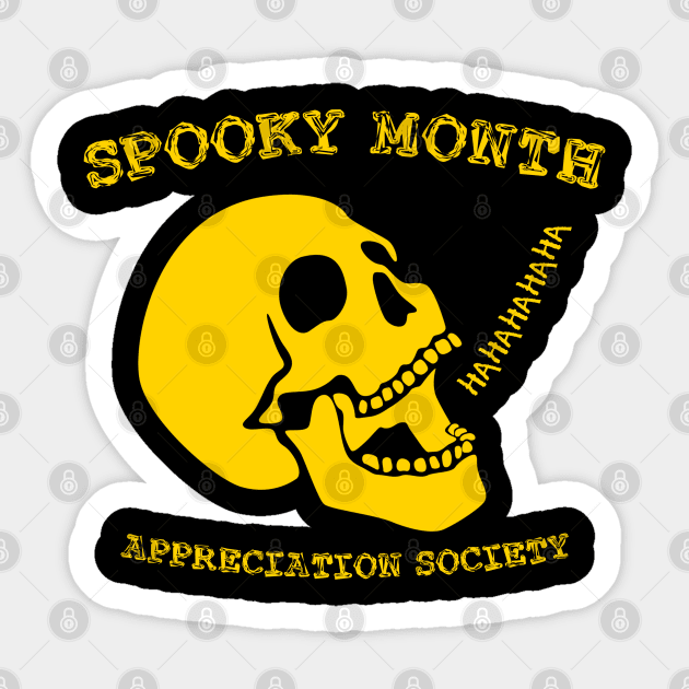 SPOOKY MONTH APPRECIATION SOCIETY Sticker by giovanniiiii